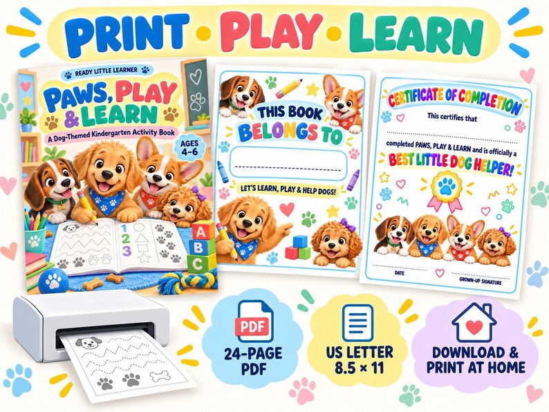 Dog Activity Book for Kids: Printable Fun & Dog Safety preview 3