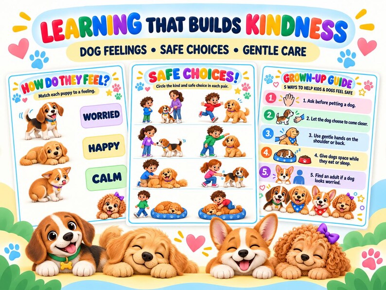 Dog Activity Book for Kids: Printable Fun & Dog Safety preview 4
